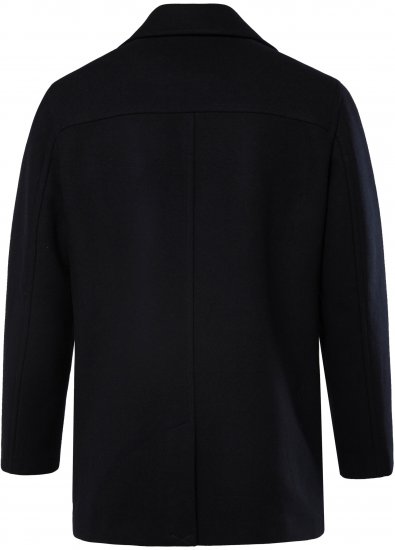 JP1880 Caban Short Double-breasted Overcoat Navy - Bundy - Bundy Nadmerné Veľkosti 2XL-8XL