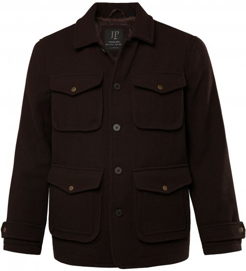 JP1880 Field Jacket Dark Brown - Bundy - Bundy Nadmerné Veľkosti 2XL-8XL