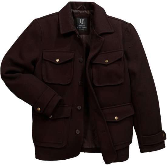 JP1880 Field Jacket Dark Brown - Bundy - Bundy Nadmerné Veľkosti 2XL-8XL