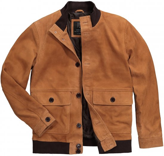 JP1880 Jacket Leather Lamb Nappa Brown - Bundy - Bundy Nadmerné Veľkosti 2XL-8XL