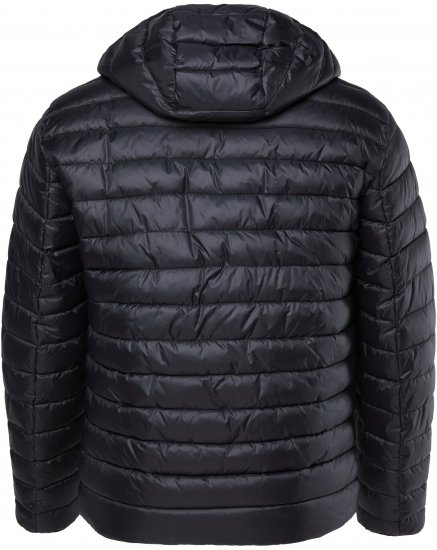 JAY-PI Lightly Quilted Jacket with a Hoodie Black - Bundy - Bundy Nadmerné Veľkosti 2XL-8XL