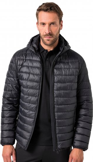 JAY-PI Lightly Quilted Jacket with a Hoodie Black - Bundy - Bundy Nadmerné Veľkosti 2XL-8XL