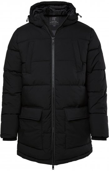 JP1880 Quilted Parka with Multiple Pockets Black - Bundy - Bundy Nadmerné Veľkosti 2XL-8XL