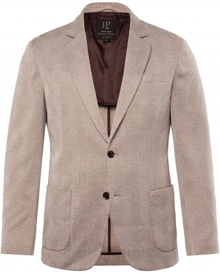 JP1880 Jacket Business Checked Beige - Bundy - Bundy Nadmerné Veľkosti 2XL-8XL