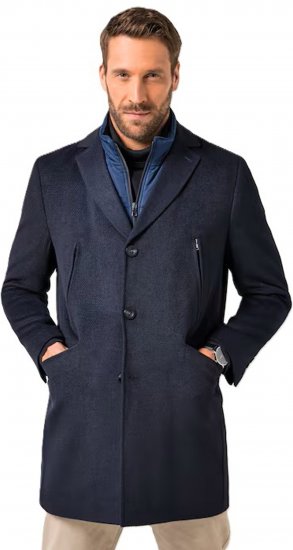 JP1880 Coat Flexnamic With Removable Insert Navy - Bundy - Bundy Nadmerné Veľkosti 2XL-8XL