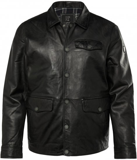 JP1880 Leather Jacket Finest Lamb Nappa Black - Bundy - Bundy Nadmerné Veľkosti 2XL-8XL