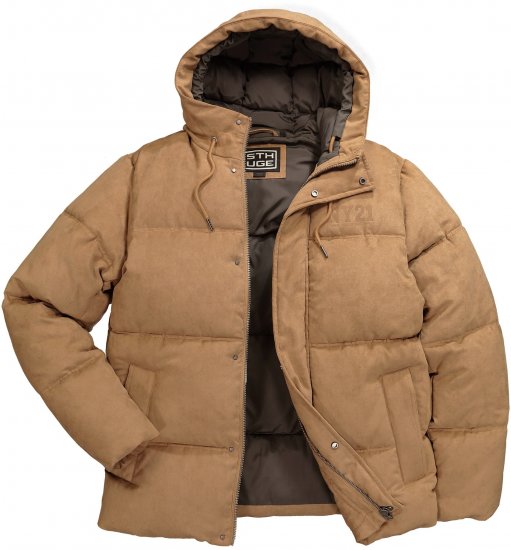 STHUGE Jacket Puffer With Warm Quilting Beige - Bundy - Bundy Nadmerné Veľkosti 2XL-8XL