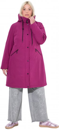 Ulla Popken HYPRAR Triple Function Weather Proof Jacket Berry - Bundy - 