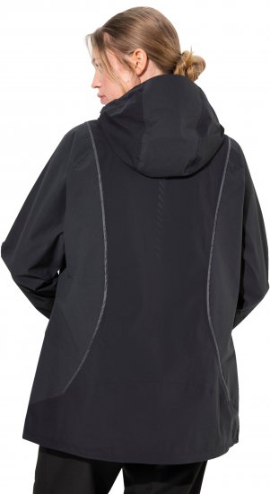 Ulla Popken Functional Reflective Waterproof Jacket Black - Bundy - 