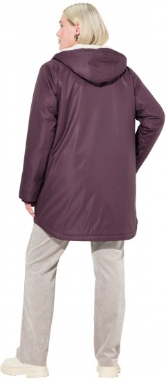 Ulla Popken HYPRAR Fleece Lined Jacket Dark Ruby - Bundy - 