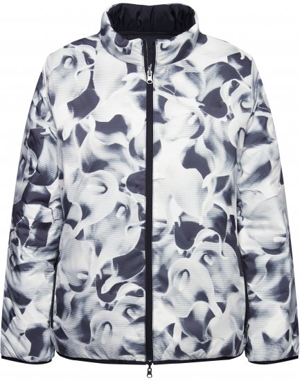Ulla Popken HYPRAR Reversible Printed Jacket Black - Bundy - 