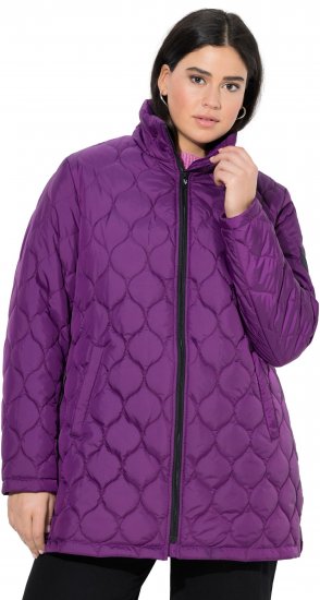 Ulla Popken HYPRAR Water-Repellent Quilted Jacket Plum - Bundy - 