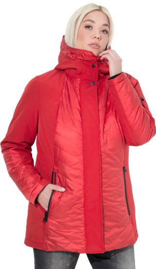 Ulla Popken HYPRAR Functional Softshell Jacket Red - Bundy - 