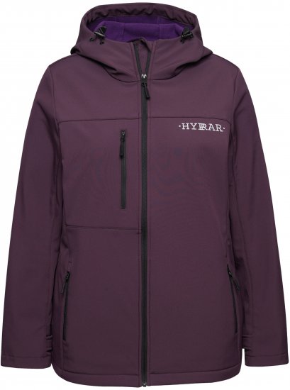Ulla Popken HYPRAR Softshell Fleece Lined Jacket Dark Blackberry - Dámske opasky - 