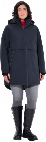 Ulla Popken HYPRAR Waterproof Windproof Breathable Jacket Black - Bundy - 