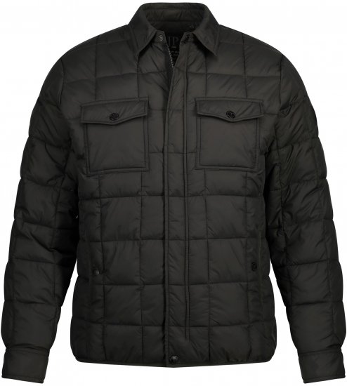 JP1880 Quilted Shirt Collar Jacket TALL Anthracite - TALL bundy - 