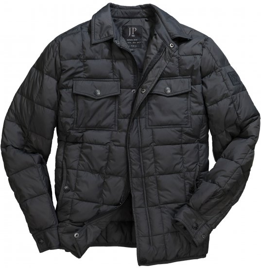 JP1880 Quilted Shirt Collar Jacket TALL Anthracite - TALL bundy - 
