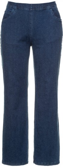 Ulla Popken Wide Leg Elastic Waist Mary Fit Marlene Stretch Jeans Denim Blue - Džíny & Nohavice vo Veľkých Veľkostiach – Plus Size - 