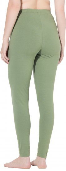 Ulla Popken Basic Stretch Knit Ankle Length Leggings Olive - Džíny & Nohavice vo Veľkých Veľkostiach – Plus Size - 
