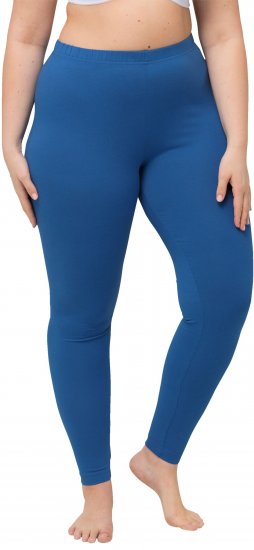 Ulla Popken Basic Stretch Knit Ankle Length Leggings Grey Blue - Džíny & Nohavice vo Veľkých Veľkostiach – Plus Size - 