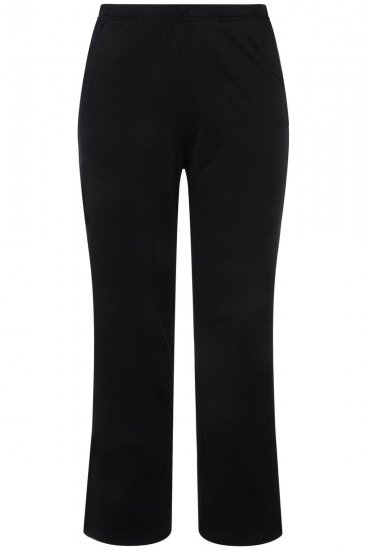 Ulla Popken Pull On Knit Straight Leg Pocket Pants Black - Nohavice - Nohavice pre ženy vo veľkých veľkostiach