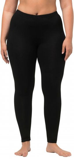 Ulla Popken Viscose Spandex Leggings Black - Džíny & Nohavice vo Veľkých Veľkostiach – Plus Size - 