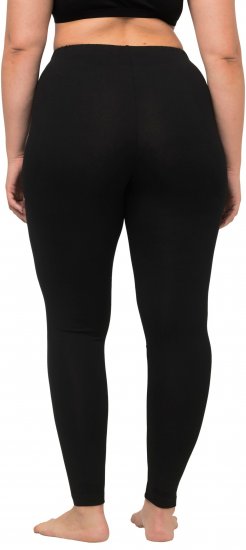 Ulla Popken Viscose Spandex Leggings Black - Džíny & Nohavice vo Veľkých Veľkostiach – Plus Size - 
