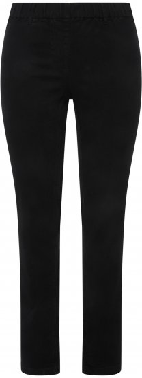 Ulla Popken Denim Look All Elastic Pocket Sienna Jeggings Black - Džíny & Nohavice vo Veľkých Veľkostiach – Plus Size - 
