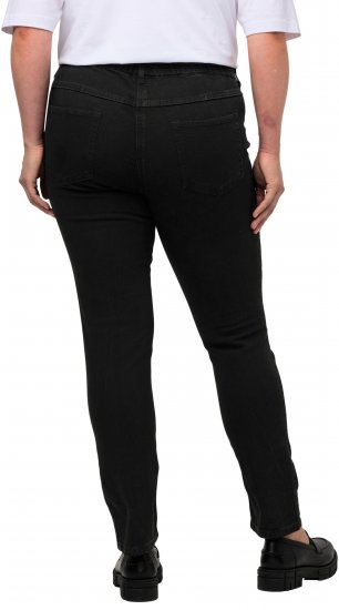 Ulla Popken Denim Look All Elastic Pocket Sienna Jeggings Black - Džíny & Nohavice vo Veľkých Veľkostiach – Plus Size - 
