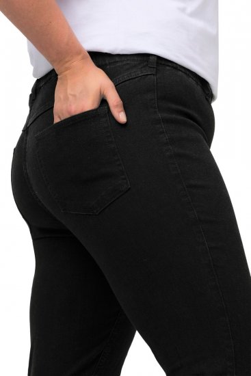 Ulla Popken Denim Look All Elastic Pocket Sienna Jeggings Black - Ulla Popken - Ulla Popken oblečenie nadmerných veľkostí