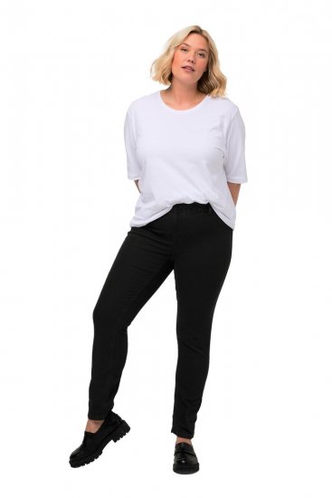 Ulla Popken Denim Look All Elastic Pocket Sienna Jeggings Black - Ulla Popken - Ulla Popken oblečenie nadmerných veľkostí