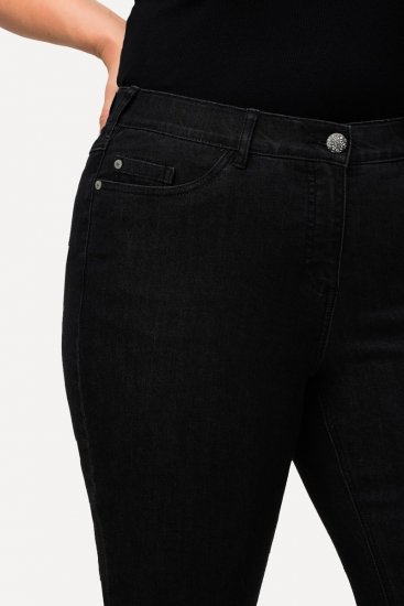 Ulla Popken Sammy Fit Slim Leg Stretch Jeans Black - Džínsy - Dámske džínsy veľkých veľkostí