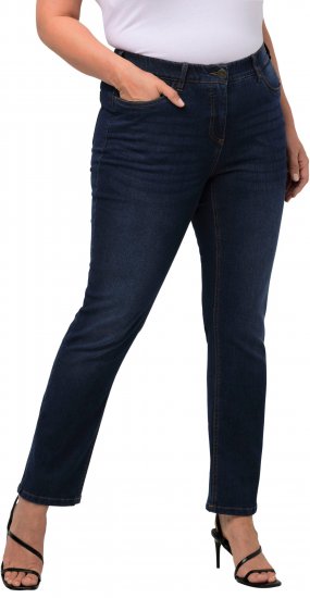 Ulla Popken Sammy Fit Slim Leg Stretch Jeans Blue Denim - Džíny & Nohavice vo Veľkých Veľkostiach – Plus Size - 