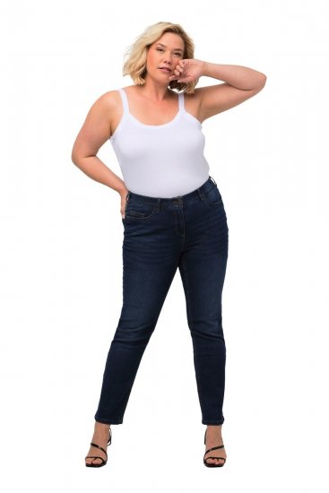 Ulla Popken Sammy Fit Slim Leg Stretch Jeans Blue Denim - Džínsy - Dámske džínsy veľkých veľkostí