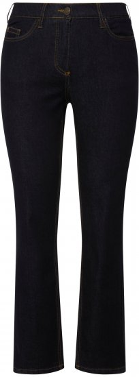 Ulla Popken Sammy Fit Slim Leg Stretch Jeans Dark Blue Denim - Džíny & Nohavice vo Veľkých Veľkostiach – Plus Size - 