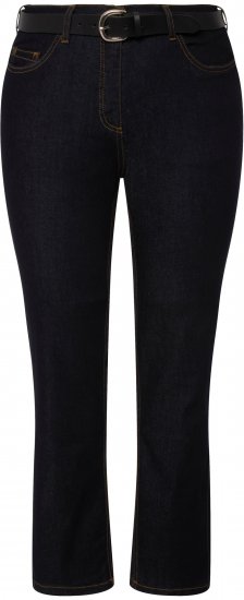 Ulla Popken Sammy Fit Slim Leg Stretch Jeans Dark Blue Denim - Džíny & Nohavice vo Veľkých Veľkostiach – Plus Size - 