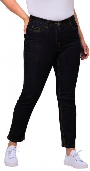 Ulla Popken Sammy Fit Slim Leg Stretch Jeans Dark Blue Denim - Džíny & Nohavice vo Veľkých Veľkostiach – Plus Size - 