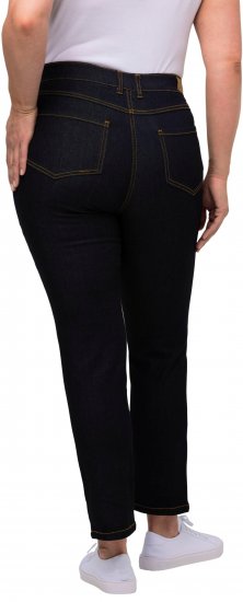 Ulla Popken Sammy Fit Slim Leg Stretch Jeans Dark Blue Denim - Džíny & Nohavice vo Veľkých Veľkostiach – Plus Size - 