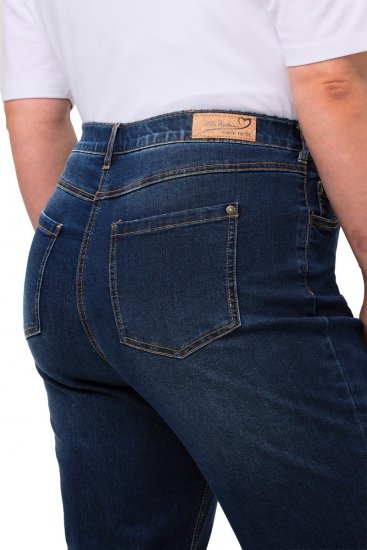 Ulla Popken Straight Leg Mandy Fit Stretch Jeans Blue Denim - Džínsy - Dámske džínsy veľkých veľkostí