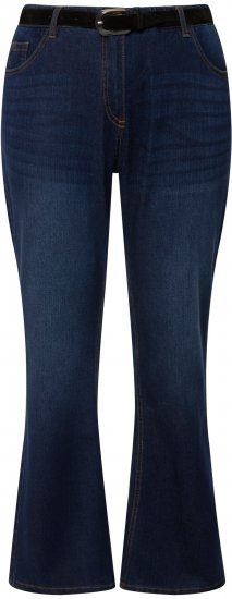 Ulla Popken Marie Fit Bootcut Stretch Jeans Blue Denim - Džíny & Nohavice vo Veľkých Veľkostiach – Plus Size - 