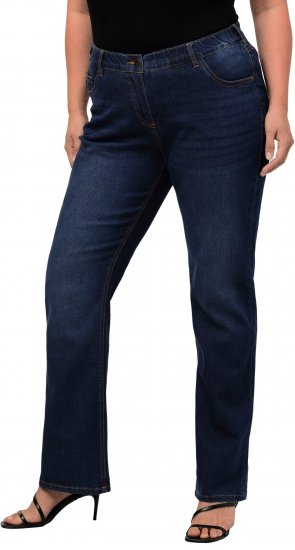 Ulla Popken Marie Fit Bootcut Stretch Jeans Blue Denim - Džíny & Nohavice vo Veľkých Veľkostiach – Plus Size - 