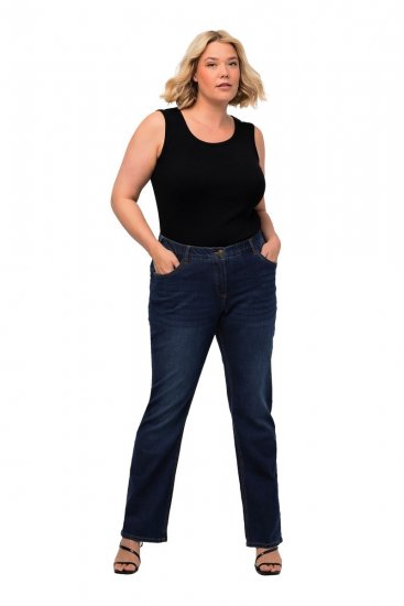 Ulla Popken Marie Fit Bootcut Stretch Jeans Blue Denim - Ulla Popken - Ulla Popken oblečenie nadmerných veľkostí