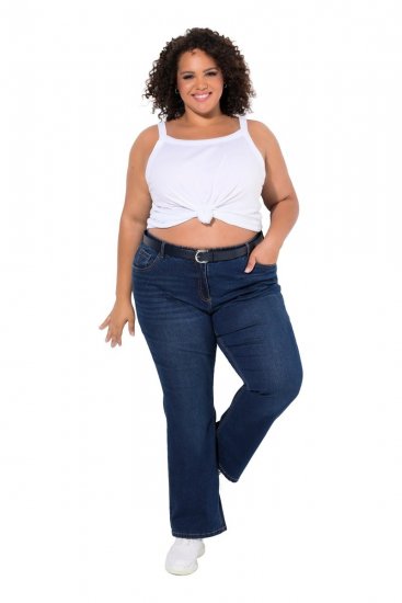 Ulla Popken Marie Fit Bootcut Stretch Jeans Blue Denim - Ulla Popken - Ulla Popken oblečenie nadmerných veľkostí