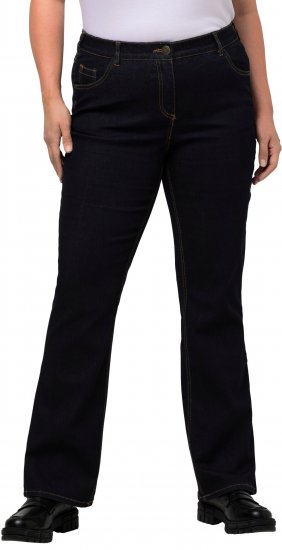 Ulla Popken Marie Fit Bootcut Stretch Jeans Dark Blue Denim - Džíny & Nohavice vo Veľkých Veľkostiach – Plus Size - 