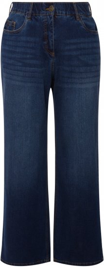Ulla Popken Mary Fit Wide Leg Stretch Jeans Blue Denim - Džíny & Nohavice vo Veľkých Veľkostiach – Plus Size - 