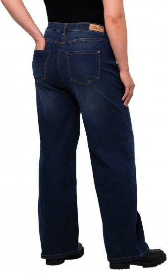 Ulla Popken Mary Fit Wide Leg Stretch Jeans Blue Denim - Džíny & Nohavice vo Veľkých Veľkostiach – Plus Size - 