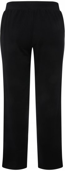Ulla Popken Side Stripe Adjustable Drawstring Waist Joggers Black - Džíny & Nohavice vo Veľkých Veľkostiach – Plus Size - 