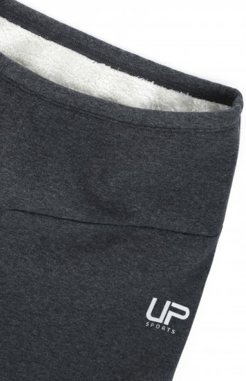 Ulla Popken Faux Fur Lined Stretch Leggings Charcoal - Džíny & Nohavice vo Veľkých Veľkostiach – Plus Size - 
