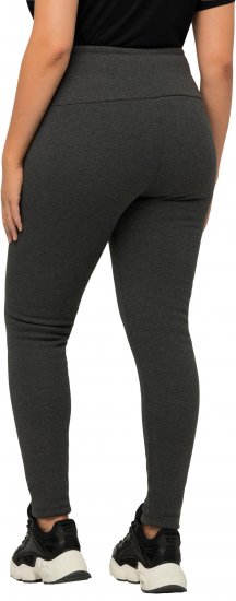 Ulla Popken Faux Fur Lined Stretch Leggings Charcoal - Džíny & Nohavice vo Veľkých Veľkostiach – Plus Size - 