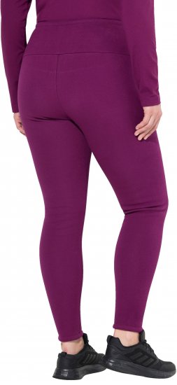 Ulla Popken Faux Fur Lined Stretch Leggings Pink Berry - Džíny & Nohavice vo Veľkých Veľkostiach – Plus Size - 